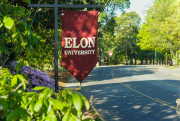Elon University avenue banners