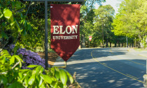 Elon University avenue banners